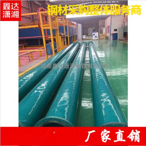湖南娄底涂塑钢管市政工程防腐管8710外涂塑螺旋管引水饮水工程