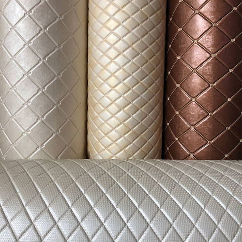 刺绣软包皮革面料带海p绵防撞床头背景墙隔音pu皮包防盗门材料加