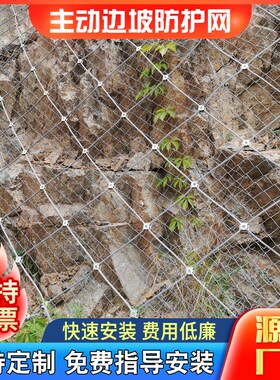国标SNaS主动边坡防护网山体滑坡加固公路工程防护矿山治理钢丝绳