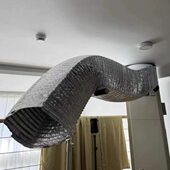 方形软连接定制 软管伸缩中央空调保温机风机盘管铝箔外通风管道