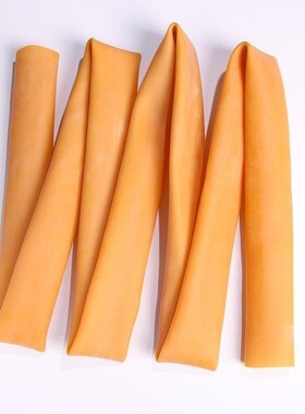 黄色橡胶圈高弹力橡皮管大口径空B心橡胶管耐用QS型环套加长橡