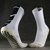 底加厚运动踝 纹路 男防滑训练足球中筒耐磨箭头过颗粒短袜毛巾