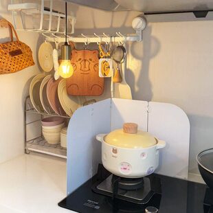 防油厨房【灶具隔热可小灶台挡油板厨房耐高温角落】溅厨房燃气灶