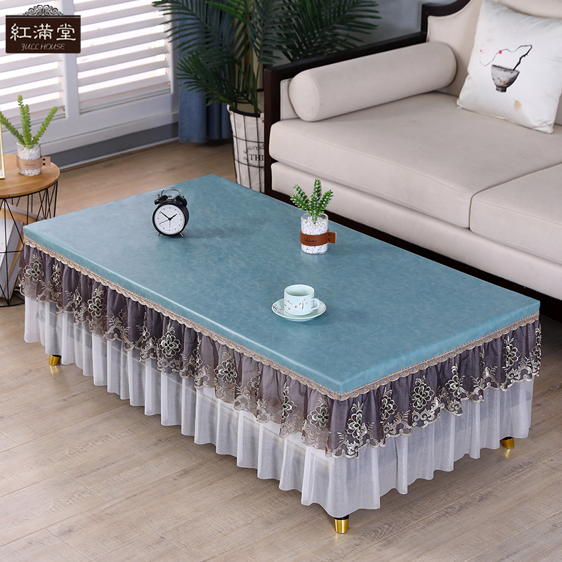 新款防水防油g茶几桌布全包餐桌套罩子茶几布皮革台布防滑家用免