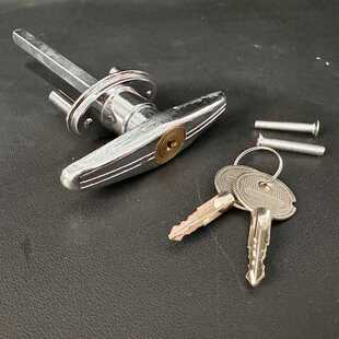 车库门锁翻版车库门锁卷帘门锁T型车库锁锁锁芯应急锁羊角十字锁