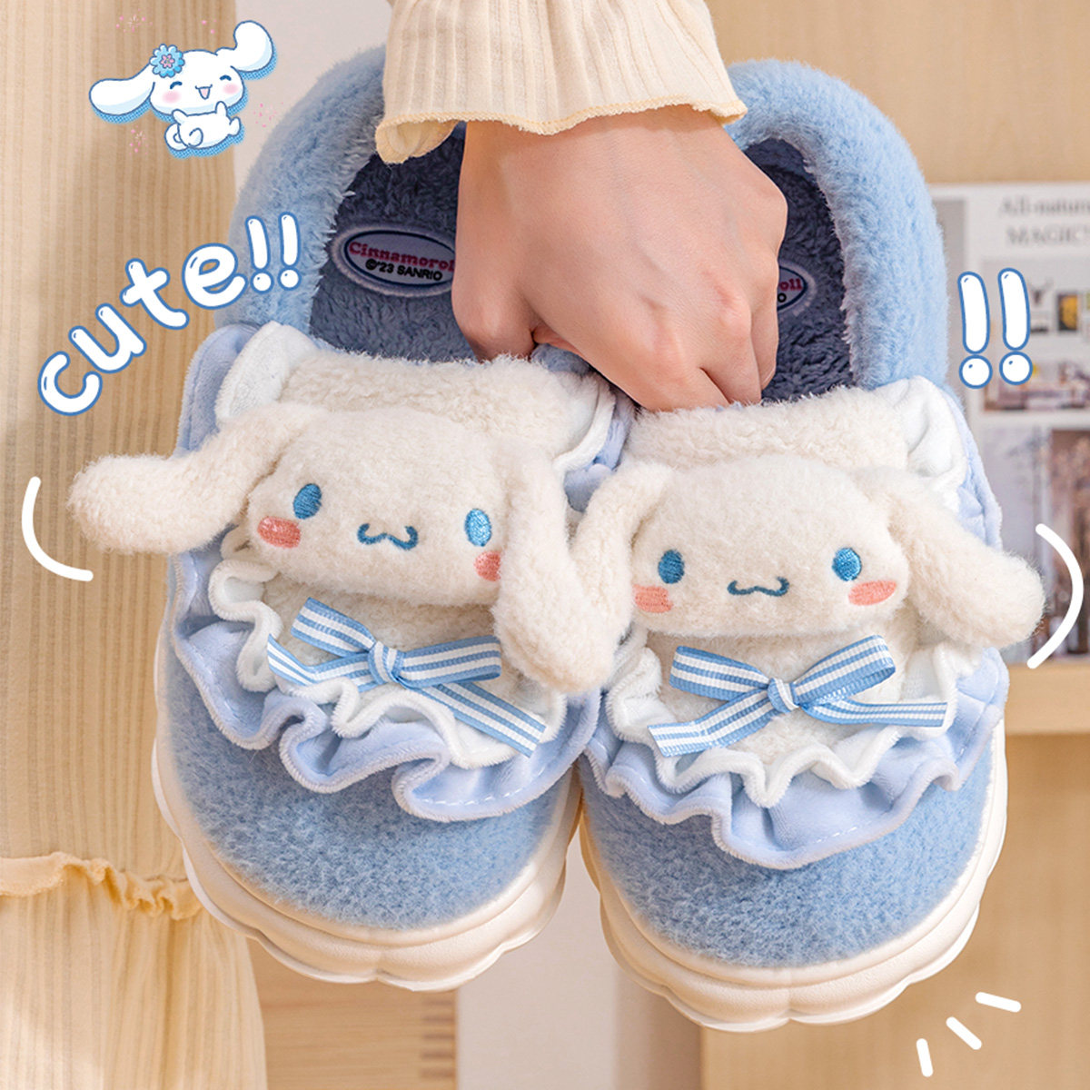 玉桂狗棉拖鞋女士冬季包跟2025新款室内家居厚底保暖棉鞋女冬加绒,居家布艺,居家棉拖/棉鞋,淘宝优惠券,粉丝福利购,淘宝优惠卷