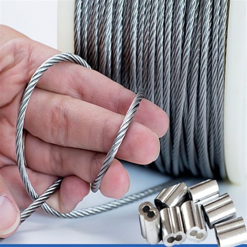 62 不锈钢钢丝绳 晒衣绳软 41A.5晾衣架3054钢丝晾衣绳1 3细