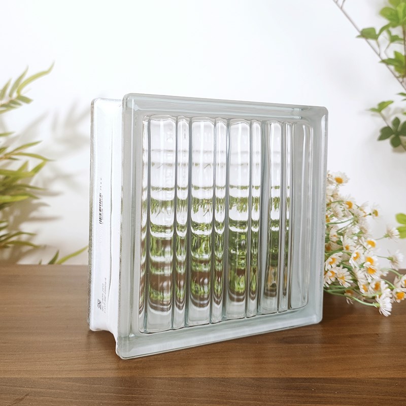 欧标进口透e光不透明大水晶纹空心玻璃砖背景墙隔断墙方形水晶砖