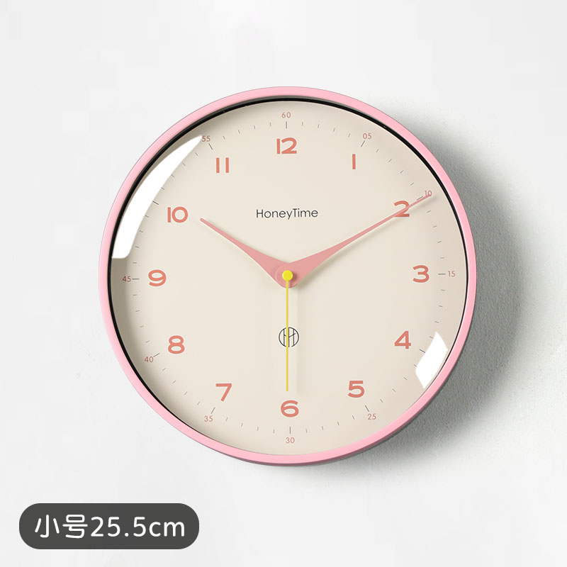 家用现代简约时钟免打孔客厅挂钟时尚钟表挂墙静音202Y3新款石英