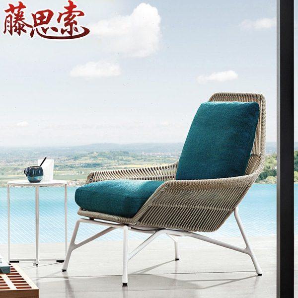 户外沙发藤编软装创意家具藤沙发单人北欧现代阳台花园单人沙发椅,住宅家具,户外沙发,淘宝优惠券,粉丝福利购,淘宝优惠卷