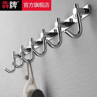轻奢全铜挂衣钩长排入户门后墙上壁挂玄关挂钩卫生间毛巾钩子打孔