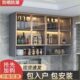 铝合金吊柜壁柜墙上收纳柜置物架家用储物柜玻璃门碗柜墙柜子