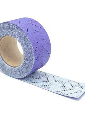 PC77 薄膜紫砂多孔70mmx6m陶瓷旋风砂纸紫色长条打磨片植绒砂纸卷