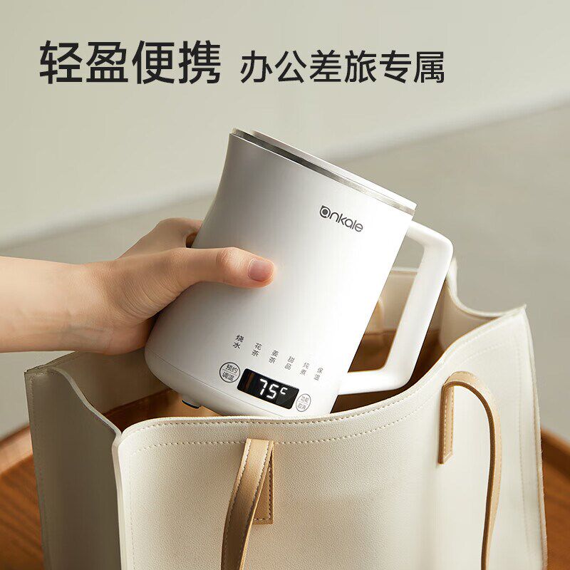 便携式小型烧水壶保温一体v旅行不锈钢迷你电热快水壶恒温智能水