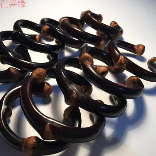 黑藤手镯有节西藏云南野生鸡血藤金刚藤风藤文玩男女情侣款木手镯