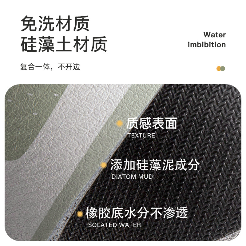 厨房台面沥水垫碗盘杯子吧台隔热垫茶台硅藻泥吸水免洗干燥杯垫子
