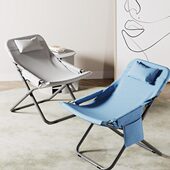 阳台家用折叠椅单人午休可躺休闲小椅子靠椅宿舍懒人沙发午睡躺椅