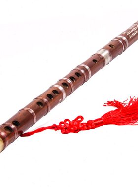 F梵巢竹笛子 调DC演奏黑色 E乐器插吹奏横笛单入门竹子苦G初学