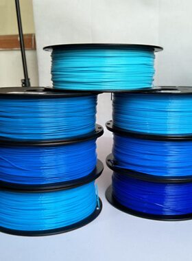 .蓝mm蓝粉1天1KG 蓝 湖蓝色la3D打印机耗材 蓝75 深 材料淡线材 p