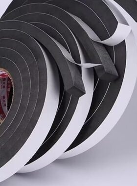 防撞胶带防震海绵胶带5 黑色8泡棉mm10单面23密封条粘泡沫EVA强厚