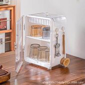 桌面收纳玻璃杯水杯置物架咖啡杯客厅橱柜厨房沥水防尘杯架收纳柜