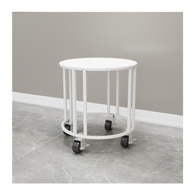 可特大号铁艺花盆圆形移动置物架D落地式轮花架架带地面客厅简约