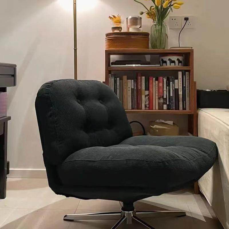 网红沙发椅客厅阳台小户型懒人沙发椅中古风设计师椅可旋转单人椅