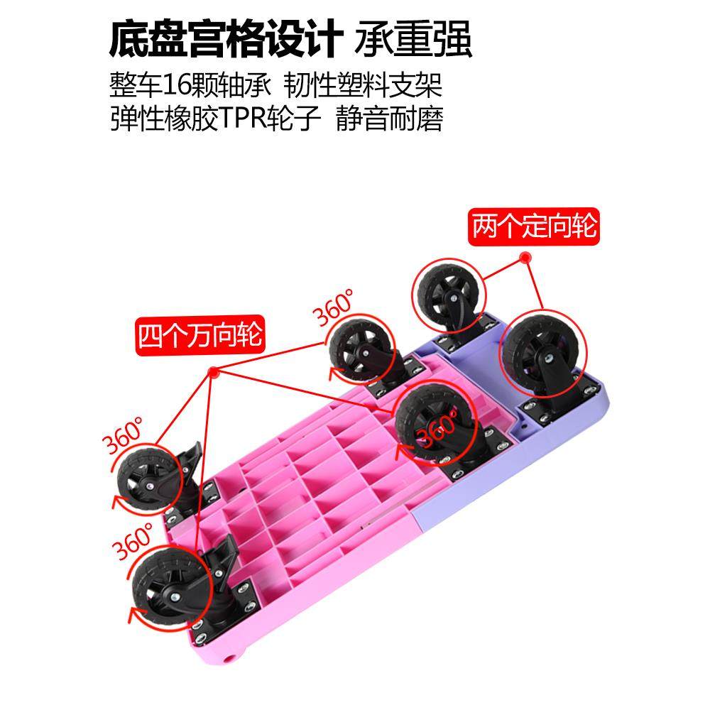 W1TR拉货拖车折叠小推车家用手拉车买菜购物车取快递小拉车