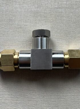 M10x1.0-12mm pu管快插三通组合接头 中间内螺纹M10x1 两侧快插口