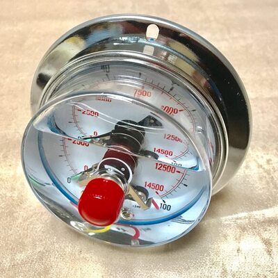 耐震电接点压力表 nzxc-100zt 0-100mpa 14500psi 100mm 50va 30w