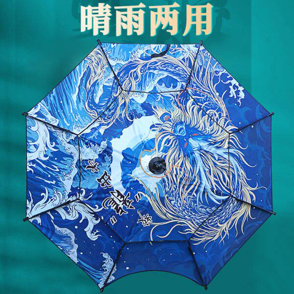 2.4米2.2米台钓鱼伞加厚大钓伞防晒防紫外线万向双层防雨风遮阳伞