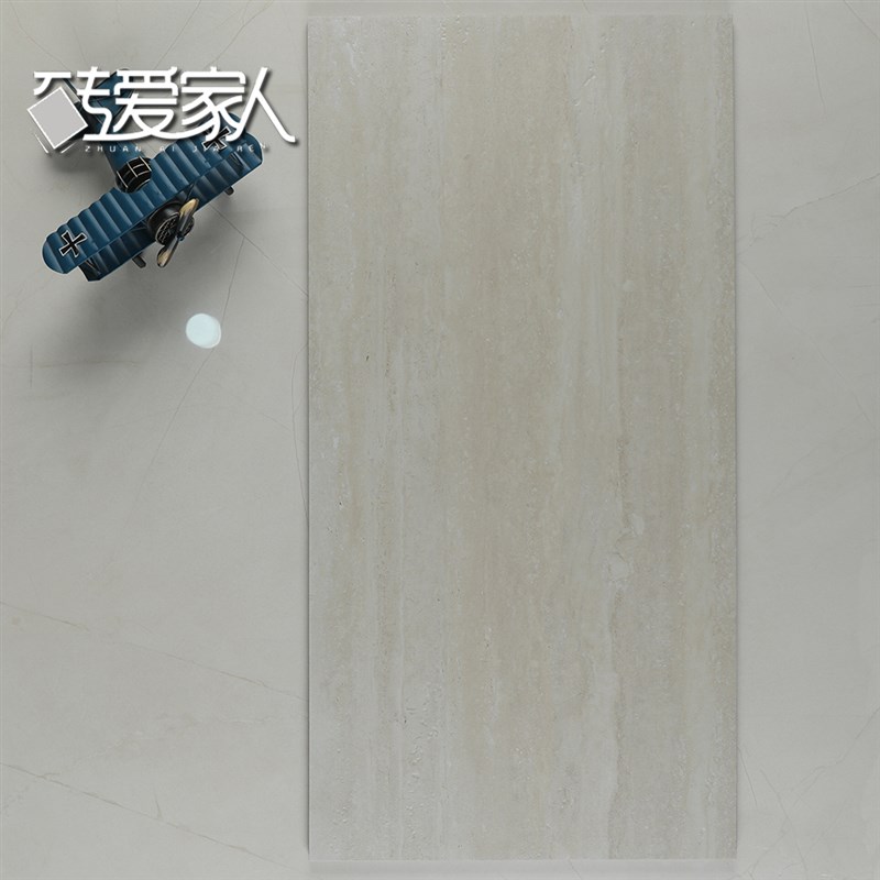 模具洞石瓷砖400x800大客厅B户室外别墅米黄灰色背景外墙墙砖地砖