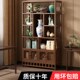 博古架茶柜置物架新中式 茶室多宝阁展示柜非实木茶叶茶具收纳柜子