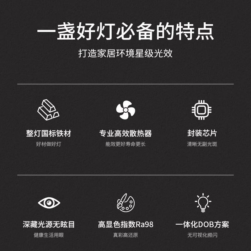 吸顶式四头超薄斗胆灯家用客厅COB盒子灯明装筒射灯led明装射灯