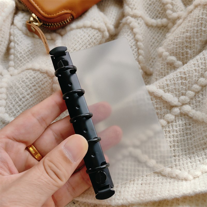 黑环活页插板A5A6A7M5A8A5SLIM奇葩插板pvc插板活页双环工具配件