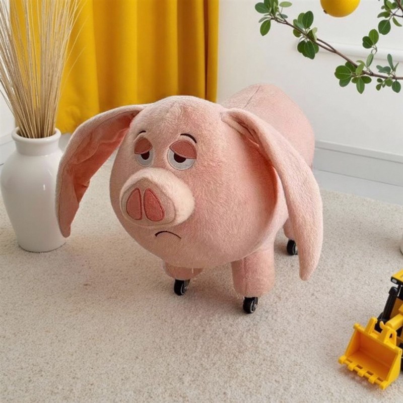 二师兄板凳可爱飞天猪太乙真人坐骑脚凳家用卧室玩偶公仔儿童座椅