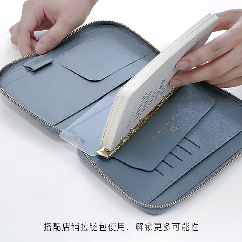 m5 a7 a6 a5侧插活页本插板金属活页夹6孔活页扣环装订活页夹外壳