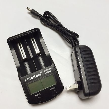 26650容量内阻测试充电器18650液晶显示屏3.7V数显带放电Lii-260