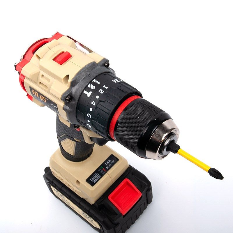 甬造锂电手钻冲击电钻纯铜无刷大钢炮家用工业级电动螺丝刀280180