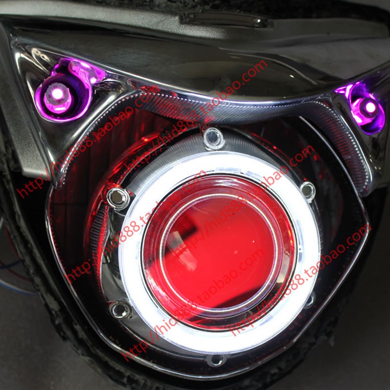 GW250大灯 改装Q5海5 LED双光透镜氙气灯大灯总成天使眼恶魔眼55W