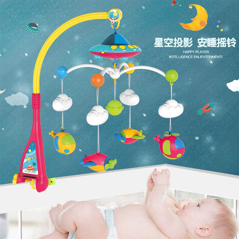 新生婴儿床铃0-1岁3-6个月旋转宝宝音乐玩具益智摇铃0-1岁男女孩