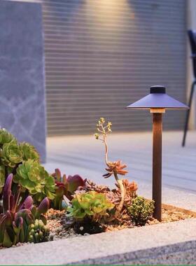 简约蘑菇草坪灯花园别墅名宿地插式草地灯LED现代户外庭院灯防水