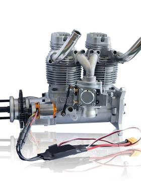 ngh航模发动机GF60i2-E带电启动四冲程直列双缸汽油发动机直