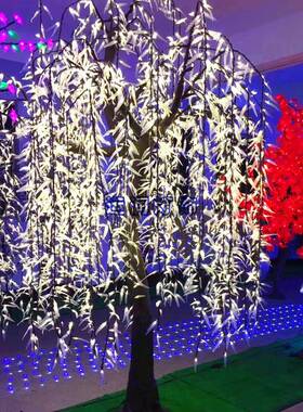 一手制作颜色鲜艳有质保造型逼真LED仿真柳树景观灯