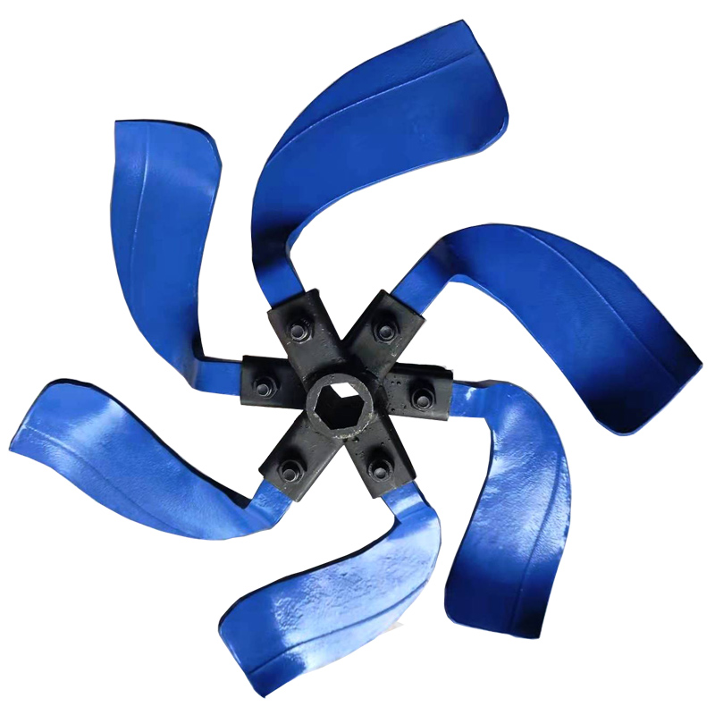 农机配件微耕机开沟机开沟培土刀23/26轴焊接错六刀座开沟勺子刀