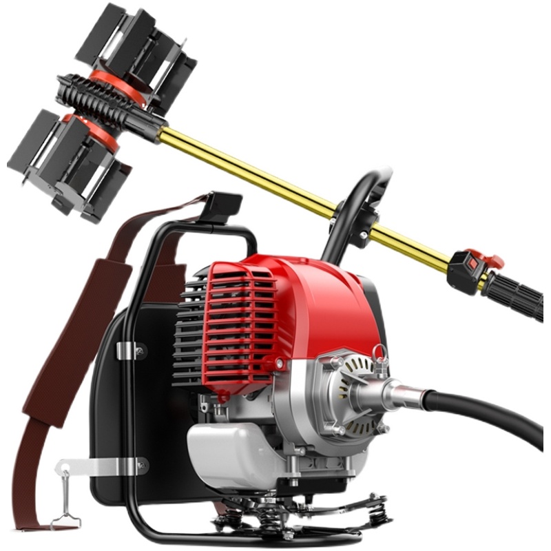 割草机揹负式锄草轮松土轮开沟轮配件总称翻土耕地除草轮松土刀片