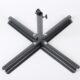 太阳伞沙滩伞支架金属配件十字固定钢组装 金属便携加固底座