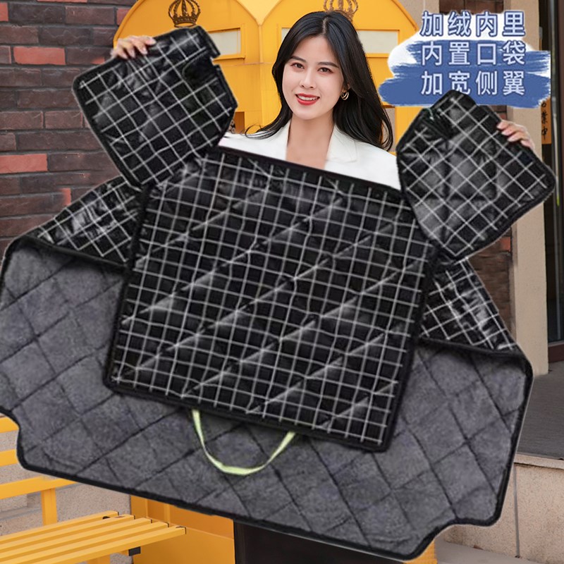 2022冬季电动车挡风被卡通潮流防晒罩小型电车通用遮阳防寒防风