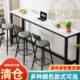 岩板吧台桌子靠墙长条桌窄桌子阳台小吧台高脚桌椅组合靠墙窄条桌