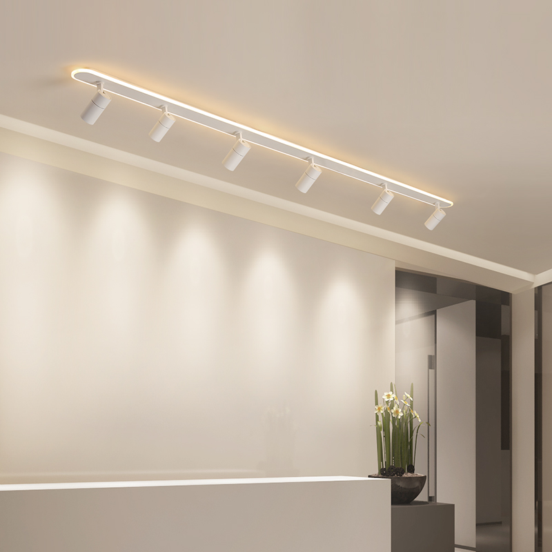 长条射灯加长3米4米轨道灯店铺商用led天花灯明装客厅家用酒店灯